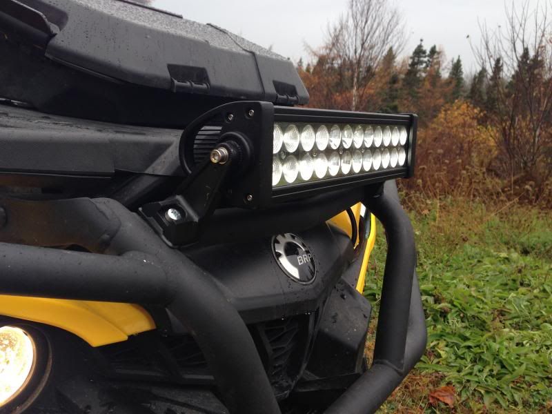 13.5" 72w LED Light Bar Installed | Can-Am ATV Forum